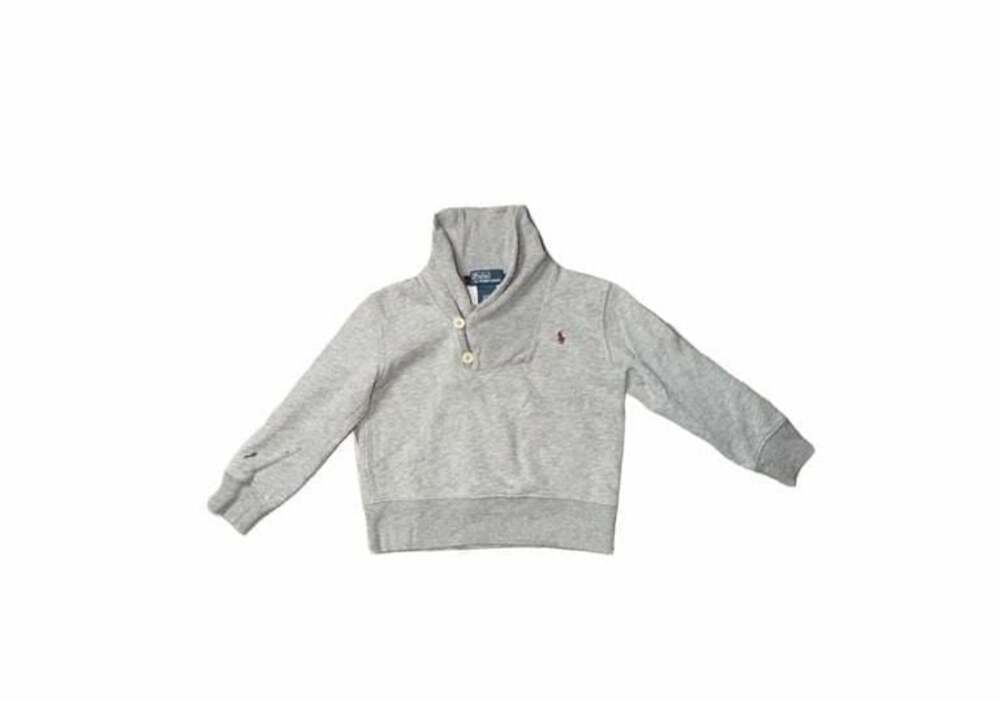 Polo Ralph Lauren Toddler Boys Grey Shawl Collar Pullover Sweatshirt Size 3/3T